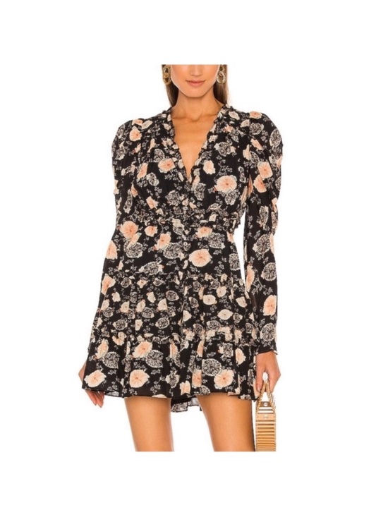 Ulla Johnson Dresses & Skirts - NWOT Ulla Johnson Winsor Floral V-Neck Puff Sleeve Tiered Mini Dress size 4
